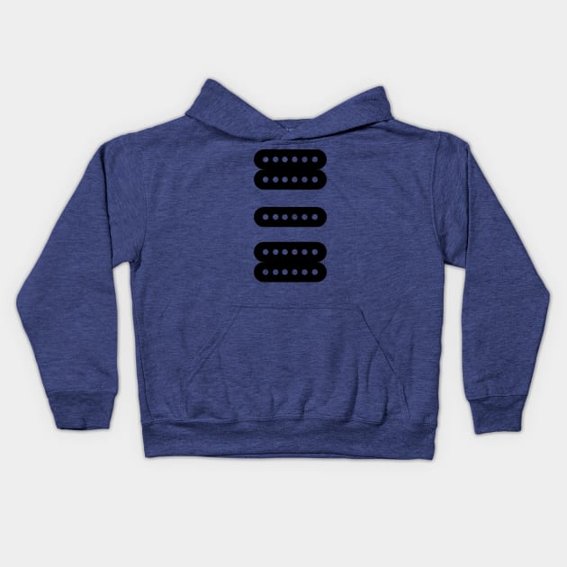 SUPER Strat Pickups Kids Hoodie by C E Richards